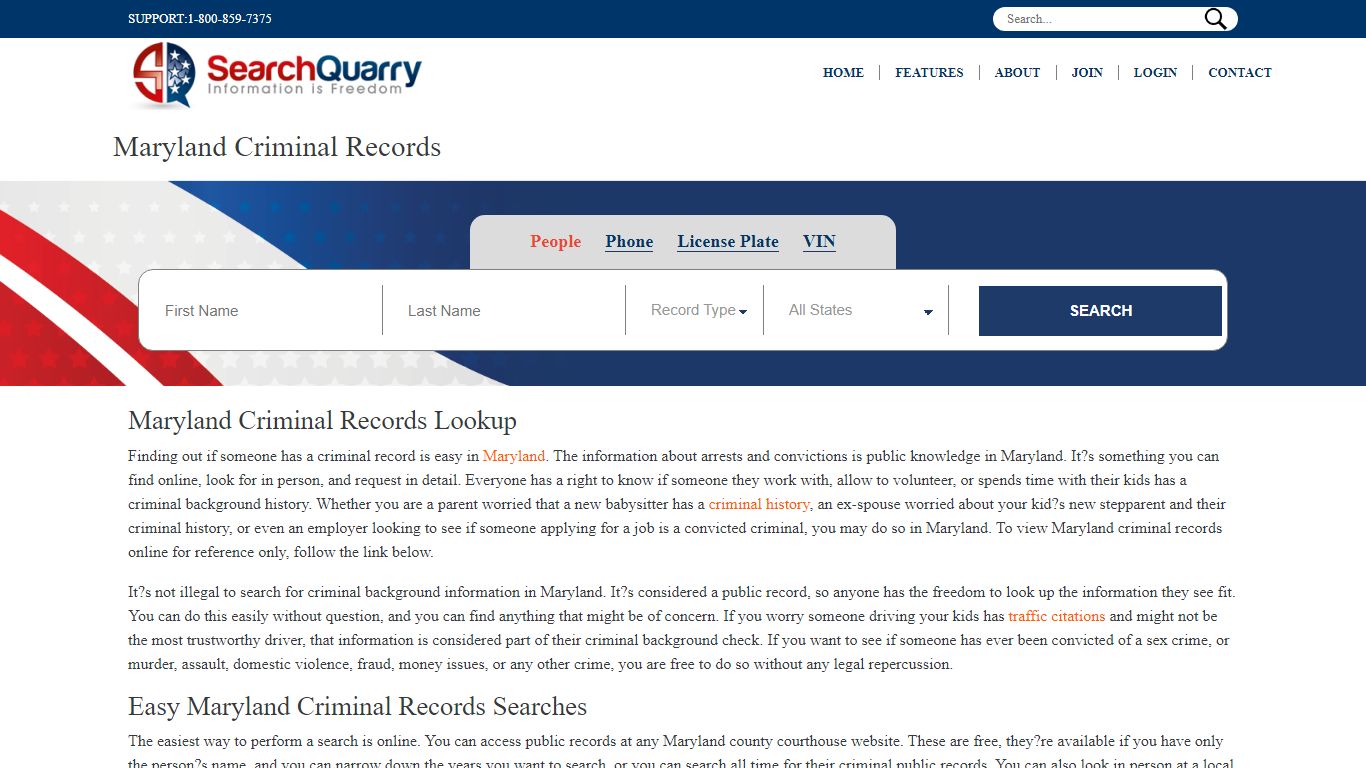 Free Maryland Criminal Records | Enter a Name & View Criminal Records